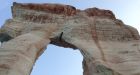 Mysterious 'pants' arch baffles internet, geologists and Nunavut tourism office
