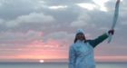 Olympic torch sunrise ceremony at Cape Spear