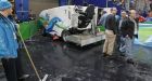 Zamboni airlift to rescue Oval ice
