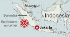 Strong earthquake strikes off Sumatra coast
