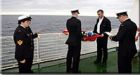 Ceremony at sea marks final resting place of lost warship