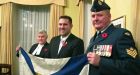 Well-traveled flag returns home