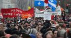 Student protesters clash with police in Montreal