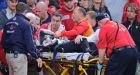 Fan critically injured by broken bat during Red Sox, Oakland Athletics game